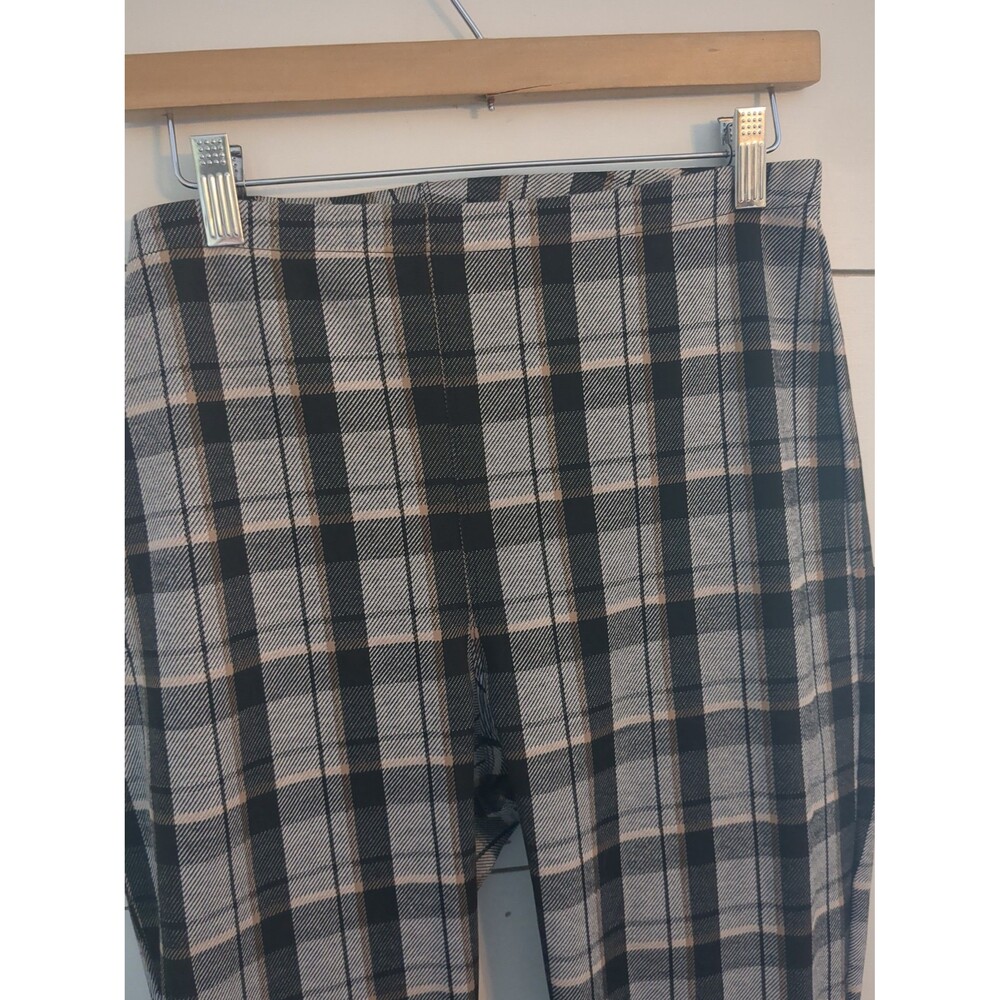 Express plaid rayon spandex blend pants women's large career fall academia